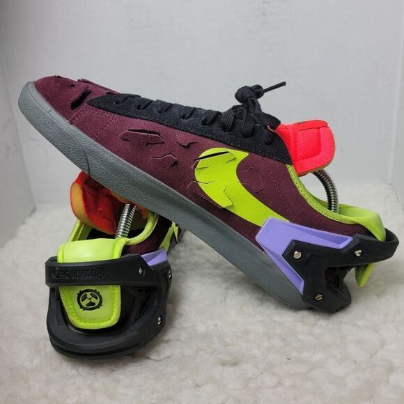 Nike x Acronym Blazer Low Night Maroon Men's Size 10 Dunk SB Yellow Black Red - Picture 6 of 11